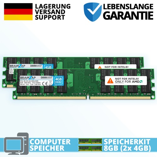 8gb ddr2 ram pc2 6400u - 8gb,