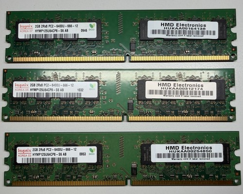 Hynix 2gb ddr2 ram - 3x,