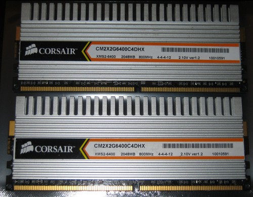 4gb kit corsair ddr2 ram - 4gb,